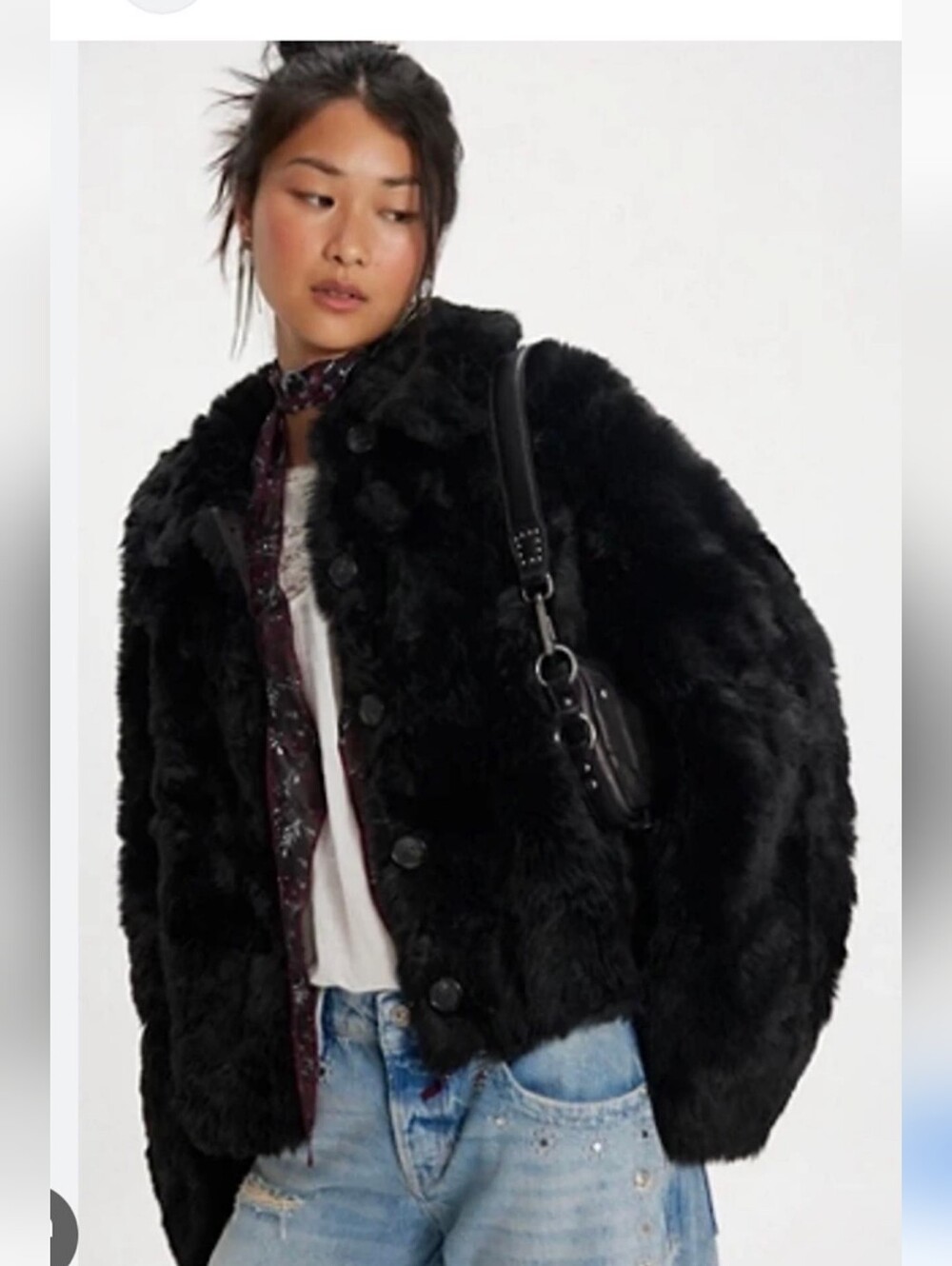 Free People Alice Throw On Faux Fur Jacket